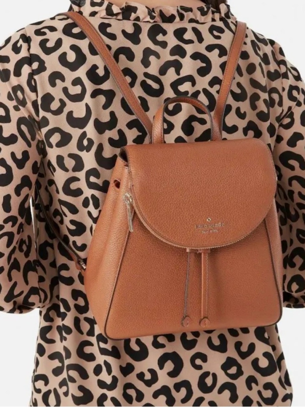 kate spade Caramel Pebbled Leather Backpack